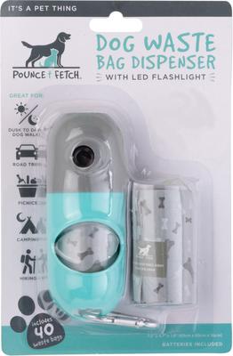 Show full view: Pounce + Fetch Dog Waste Bag Dispenser with Flashlight, 40 count slide 9 of 10