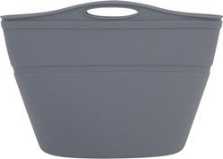 Pounce + Fetch Heavy Duty Silicone Travel Bag Bowl, Gray, 4-cup slide 2 of 8