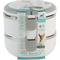 Show in main carousel: Pounce + Fetch Round 2-Tier Stainless Steel Insulated Cat & Dog Bowls, White, 48-oz slide 2 of 4