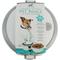 Show in main carousel: Pounce + Fetch Round 2-Tier Stainless Steel Insulated Cat & Dog Bowls, White, 48-oz slide 3 of 4