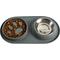 Show in main carousel: Pounce + Fetch Silicone Double Bowl Slow Feeder, 10-oz, Grey slide 2 of 7