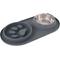 Show in main carousel: Pounce + Fetch Silicone Double Bowl Slow Feeder, 10-oz, Grey slide 4 of 7