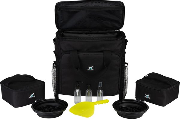 Show full view: Pounce + Fetch Weekender Dog Food Travel Kit, Black, Large slide 8 of 9