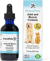 Prana Pets Joint & Muscle Formula Liquid Cat & Dog Supplement, 2-fl oz bottle
