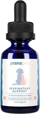 Show full view: Prana Pets Respiratory Support for Asthma, Allergies & Respiratory Infections Liquid Supplement for Cats & Dogs, 2-fl oz bottle slide 3 of 10