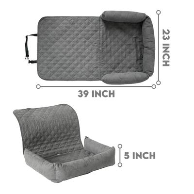 Show full view: Precious Tails Bolster Car Dog & Cat Seat Cover, Black slide 9 of 9