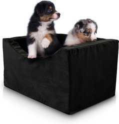 Precious Tails Co-Pilot Dog Car Booster Seat, Black, Medium