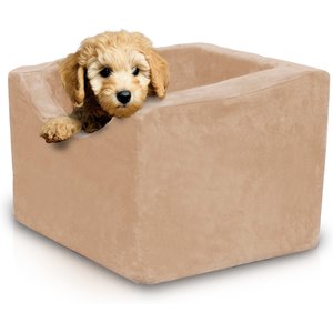 Precious Tails Co-Pilot Dog Car Booster Seat, Camel, Small