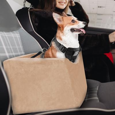 Show full view: Precious Tails Co-Pilot Dog Car Booster Seat, Camel, Small slide 7 of 10