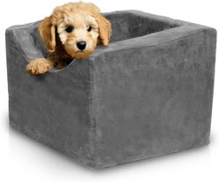 Precious Tails Co-Pilot Dog Car Booster Seat, Gray, Small