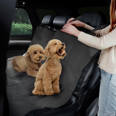 Show full view: Precious Tails Co-Pilot Waterproof Car Seat Bench Cover, Gray slide 6 of 9