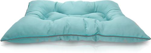 Show full view: Precious Tails Co-Pilot Waterproof Pillow Cat & Dog Bed, Aqua Gray, Large slide 7 of 8