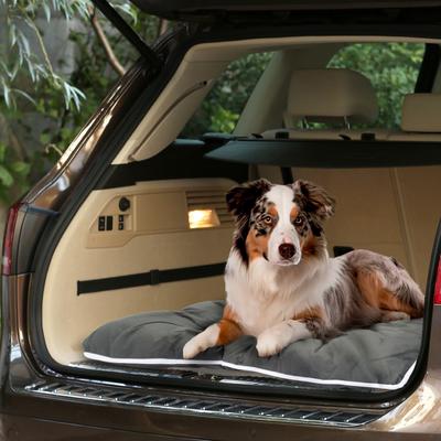 Show full view: Precious Tails Co-Pilot Waterproof Pillow Cat & Dog Bed, Gray White, X-Large slide 5 of 8