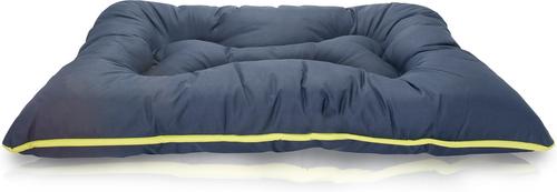 Show full view: Precious Tails Co-Pilot Waterproof Pillow Cat & Dog Bed, Navy Green, X-Large slide 7 of 8