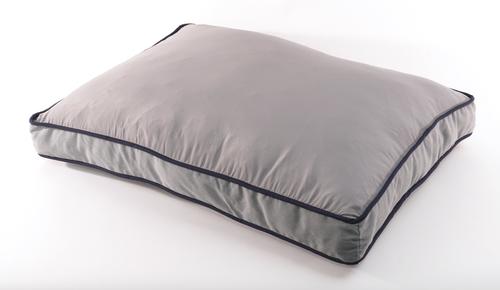 Show full view: Precious Tails "Dog Bless Ameria" Orthopedic Pillow Cat & Dog Bed with Removable Cover, Gray, Small slide 3 of 8