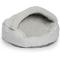 Show in main carousel: Precious Tails Herringbone Canvas Fleece Deep Dish Covered Cat & Dog Bed, Gray, Large slide 7 of 8