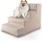 Show in main carousel: Precious Tails Herringbone High Density Foam 4 Steps Pet Dog & Cat Stair, Khaki slide 1 of 9