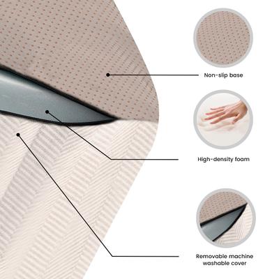 Show full view: Precious Tails Herringbone High Density Foam 4 Steps Pet Dog & Cat Stair, Khaki slide 3 of 9