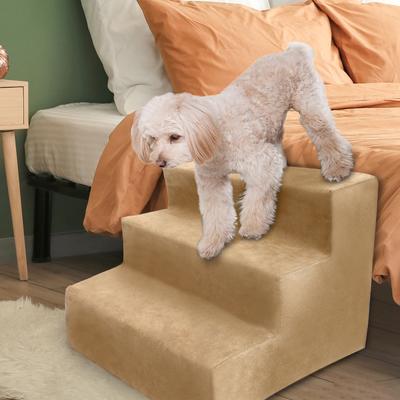 Show full view: Precious Tails High Density Foam 3 Steps Dog & Cat Stairs, Camel slide 6 of 10