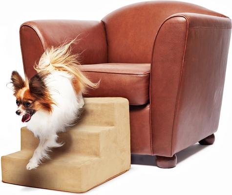 Show full view: Precious Tails High Density Foam 3 Steps Dog & Cat Stairs, Camel slide 9 of 10