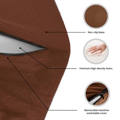 Show full view: Precious Tails High Density Foam 5 Steps Dog & Cat Stairs, Brown slide 4 of 10