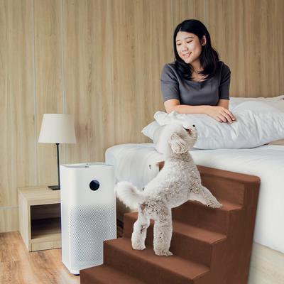 Show full view: Precious Tails High Density Foam 5 Steps Dog & Cat Stairs, Brown slide 7 of 10