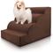 Show in main carousel: Precious Tails High Density Foam Scalloped 4 Steps Dog & Cat Stairs, Brown slide 1 of 10