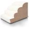 Show in main carousel: Precious Tails High Density Foam Scalloped Sherpa Top 4 Steps Dog & Cat Stair, Camel slide 8 of 10