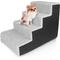 Show in main carousel: Precious Tails High Density Foam Sherpa 4 Steps Dog & Cat Stairs, Black slide 1 of 8