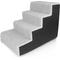 Show in main carousel: Precious Tails High Density Foam Sherpa 4 Steps Dog & Cat Stairs, Black slide 8 of 8