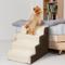 Show in main carousel: Precious Tails High Density Foam Sherpa 4 Steps Dog & Cat Stairs, Brown slide 5 of 9