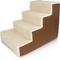 Show in main carousel: Precious Tails High Density Foam Sherpa 4 Steps Dog & Cat Stairs, Brown slide 7 of 9