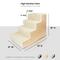 Show in main carousel: Precious Tails High Density Foam Sherpa 4 Steps Dog & Cat Stairs, Camel slide 2 of 8