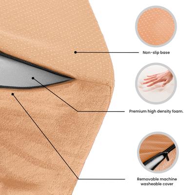 Show full view: Precious Tails High Density Foam Sherpa 4 Steps Dog & Cat Stairs, Camel slide 3 of 8