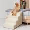 Show in main carousel: Precious Tails High Density Foam Sherpa 4 Steps Dog & Cat Stairs, Camel slide 5 of 8