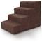 Show in main carousel: Precious Tails High Density Foam Sherpa Top 4 Steps Dog & Cat Stair, Brown slide 8 of 10