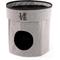 Show in main carousel: Precious Tails Home Base Circular 2-Tier Collapsible Cat Cave, Charcoal slide 1 of 10