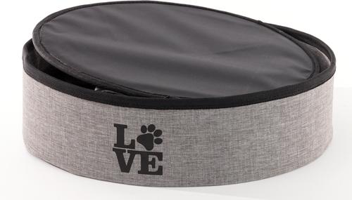 Show full view: Precious Tails Home Base Circular 2-Tier Collapsible Cat Cave, Charcoal slide 6 of 10