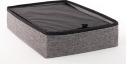 Precious Tails Home Base Rectangular 2-Tier Collapsible Cat Cave, Charcoal slide 2 of 9