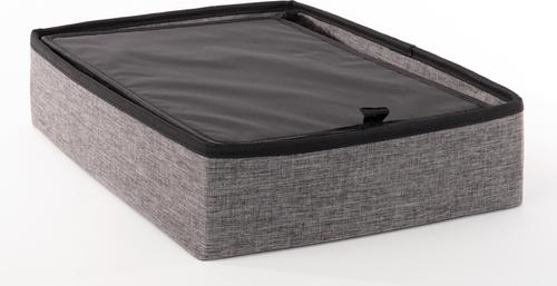 Show full view: Precious Tails Home Base Rectangular 2-Tier Collapsible Cat Cave, Charcoal slide 3 of 11