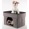 Show in main carousel: Precious Tails Home Base Rectangular 2-Tier Collapsible Cat Cave, Charcoal slide 7 of 11