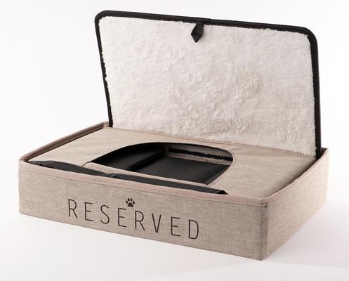 Show full view: Precious Tails Home Base Rectangular 2-Tier Collapsible Cat Cave, Natural slide 4 of 10