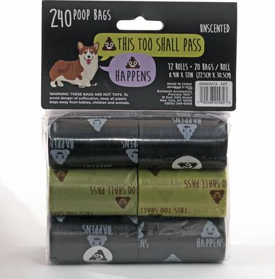 Show full view: Precious Tails Humorous Pet Poo Unscented Dog Poop Bags, 240 count slide 3 of 5