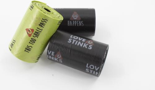 Show full view: Precious Tails Humorous Pet Poo Unscented Dog Poop Bags, 240 count slide 4 of 5