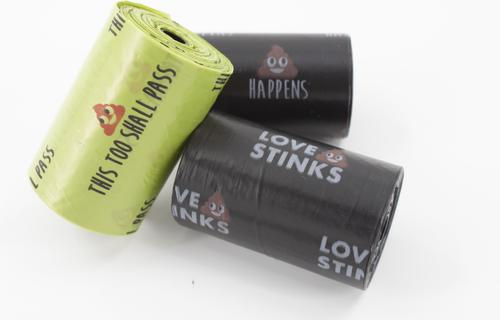 Show full view: Precious Tails Humorous Pet Poo Unscented Dog Poop Bags, 264 count slide 4 of 5