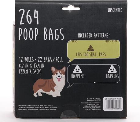 Show full view: Precious Tails Humorous Pet Poo Unscented Dog Poop Bags, 264 count slide 3 of 5