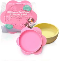 Precious Tails Lilac Non-Skid Silicone Dog & Cat Bowl, Lilac