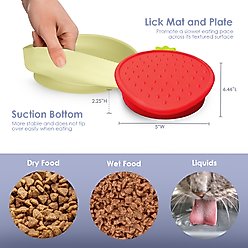 Precious Tails Lilac Non-Skid Silicone Dog & Cat Bowl, Lilac slide 2 of 7