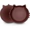 Show in main carousel: Precious Tails Non-Skid Silicone Cat Bowl, Brown, Small slide 2 of 8