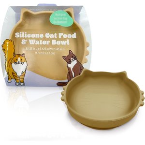 10 Strawberry Street Clermont Paw Embossed Cat Bowl, Set of 2